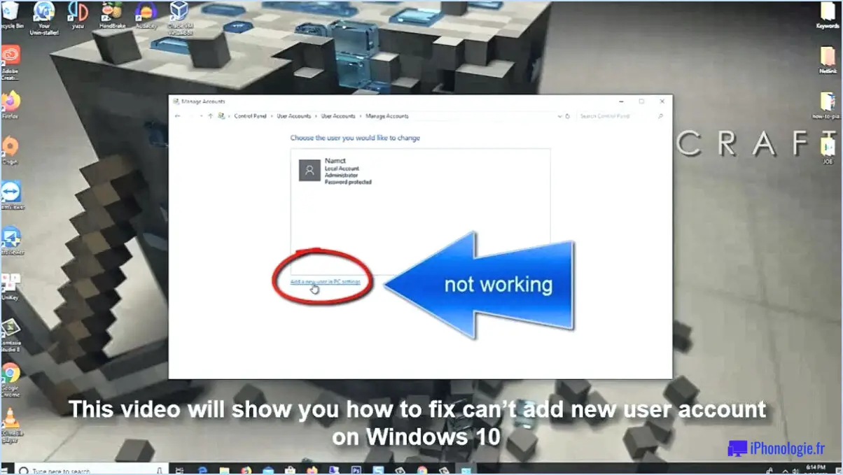 Résolu ne peut pas ajouter un compte microsoft sur windows 10?