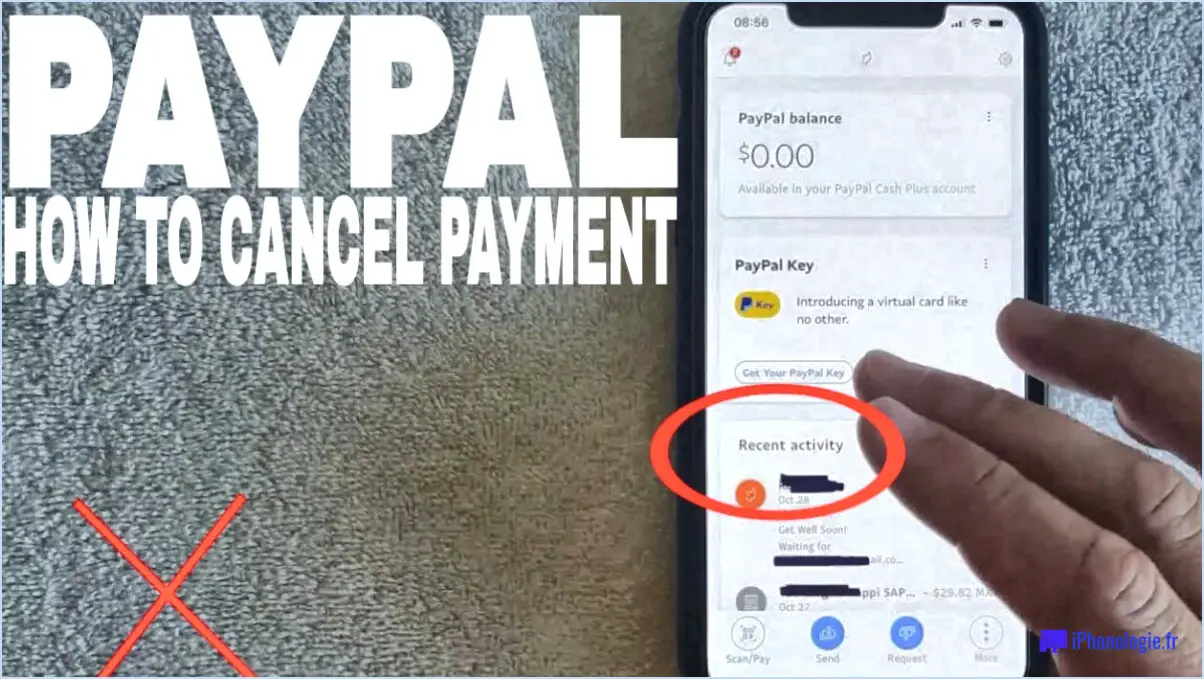 Comment annuler une transaction PayPal?