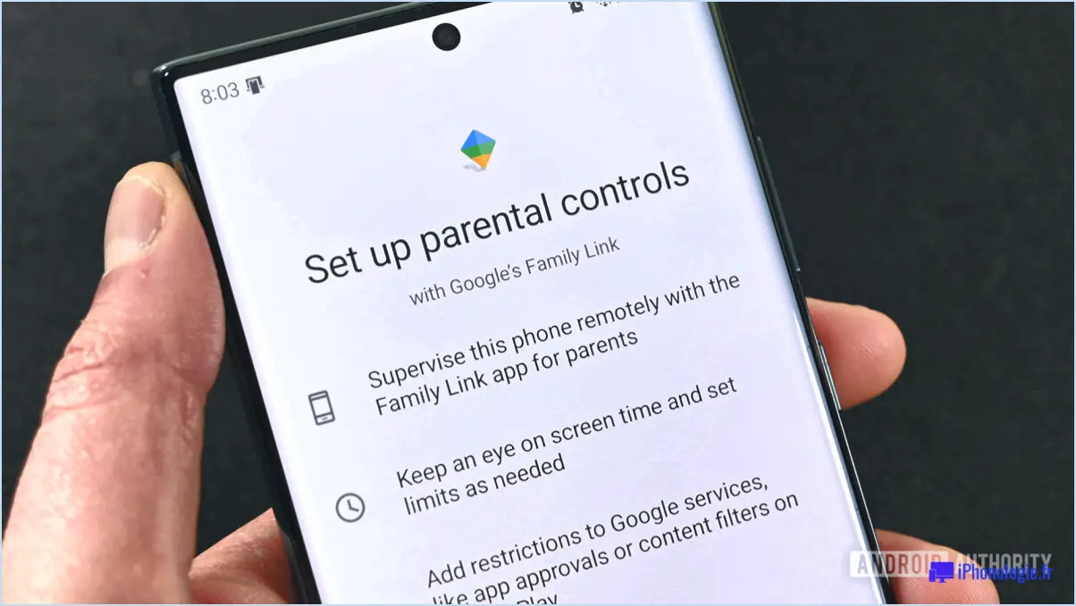 Comment configurer le contrôle parental dans Google Play?