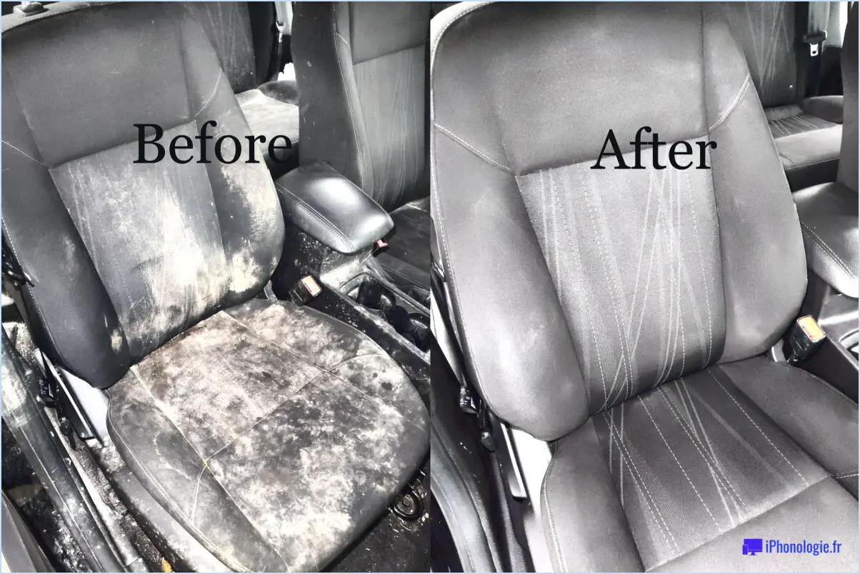 Comment nettoyer les sièges de voiture en microfibre?