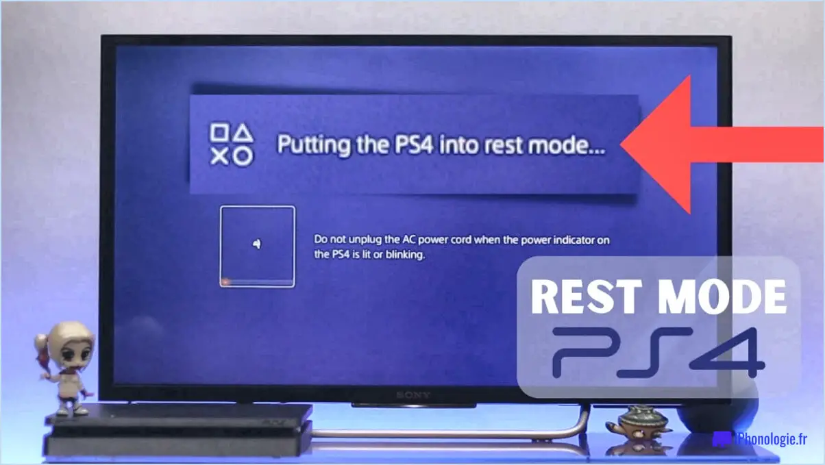 Comment sortir la ps4 du mode repos?