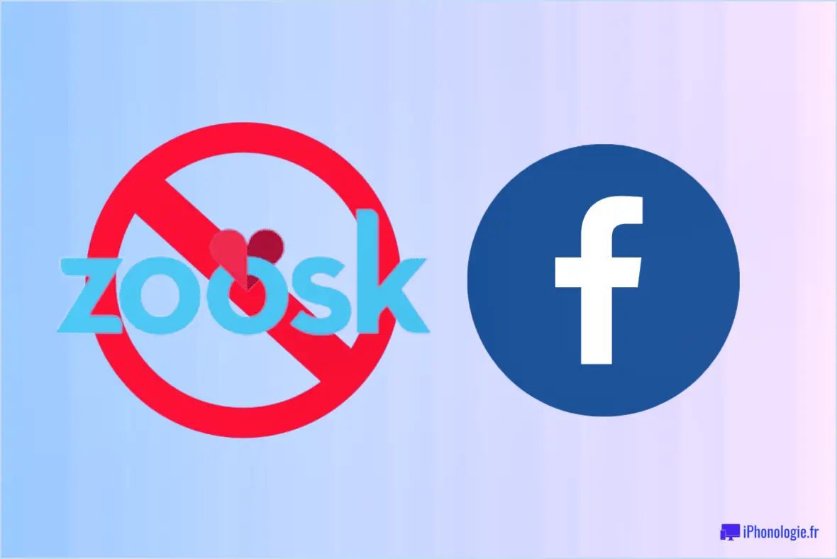 Comment supprimer zoosk de Facebook?