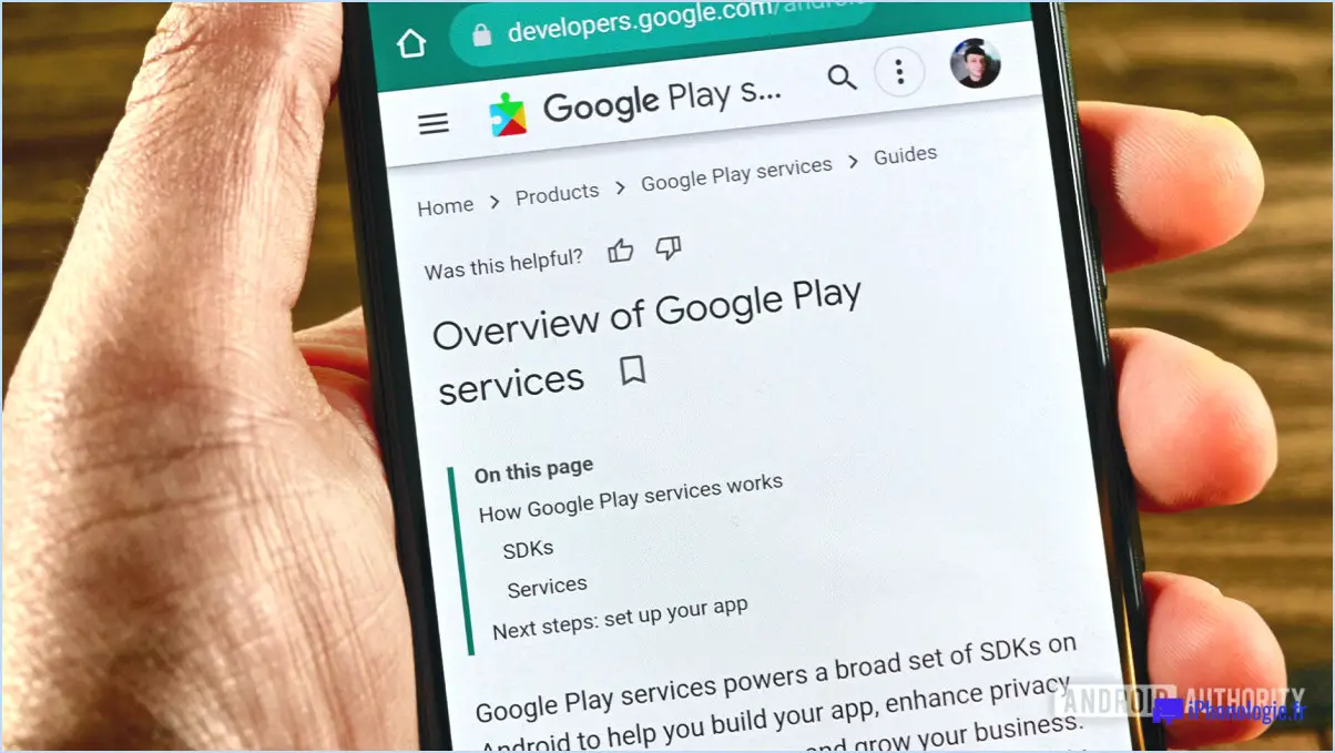 Est-il possible de désinstaller les services Google Play en toute sécurité?