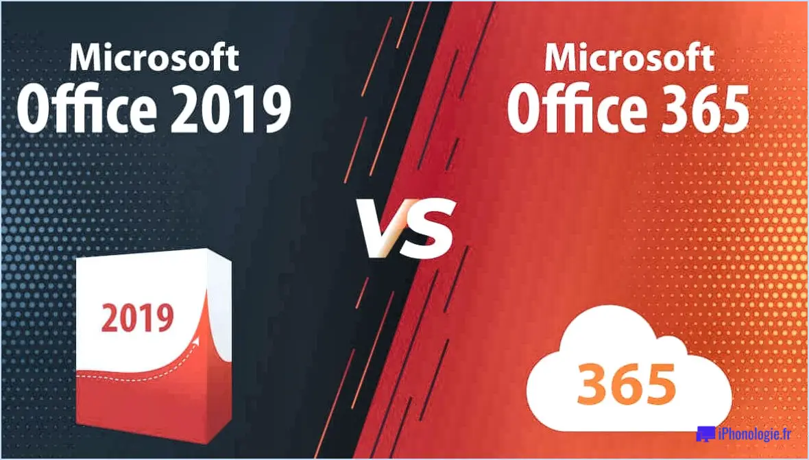 Faut-il acheter Office 2019 ou Office 365?