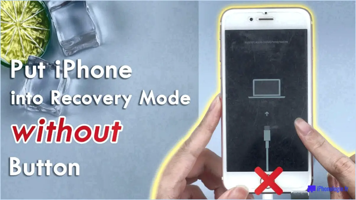 How to put iphone in recovery mode without home button?