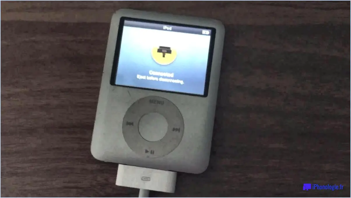 Mot de passe oublié pour iPod Nano?