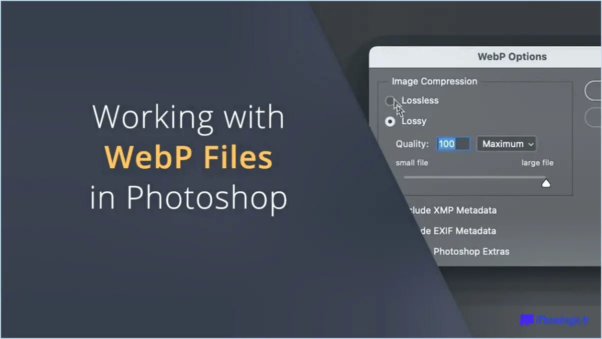Peut-on ouvrir un fichier webp dans photoshop?