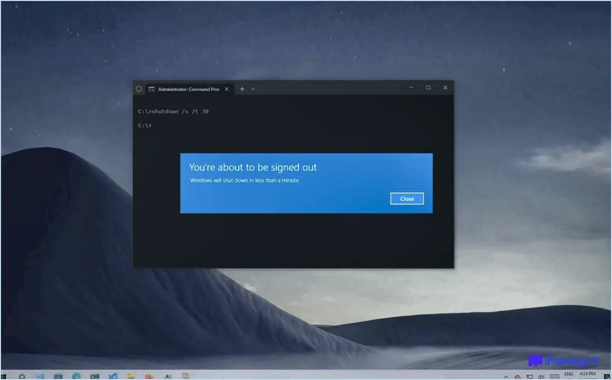 Windows 10 : utiliser l'invite de commande pour fermer un processus?