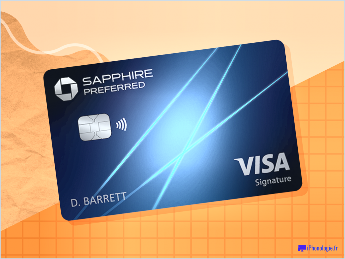 Chase saphire preferred card : avis et avantages?