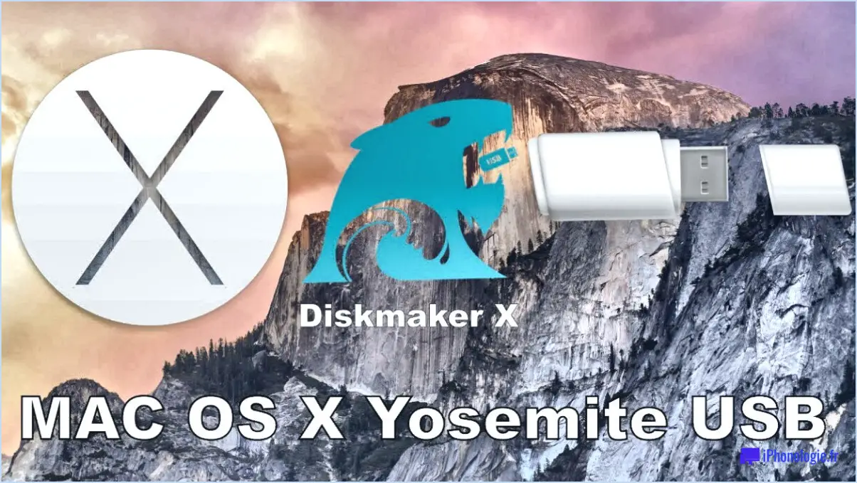 Comment créer une clé USB bootable pour mac os x yosemite à l'aide de diskmaker x?