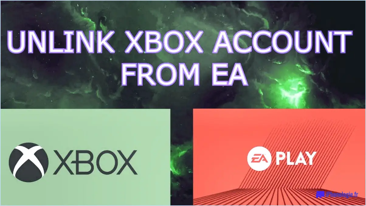 Comment déconnecter mon compte EA de ma Xbox One?