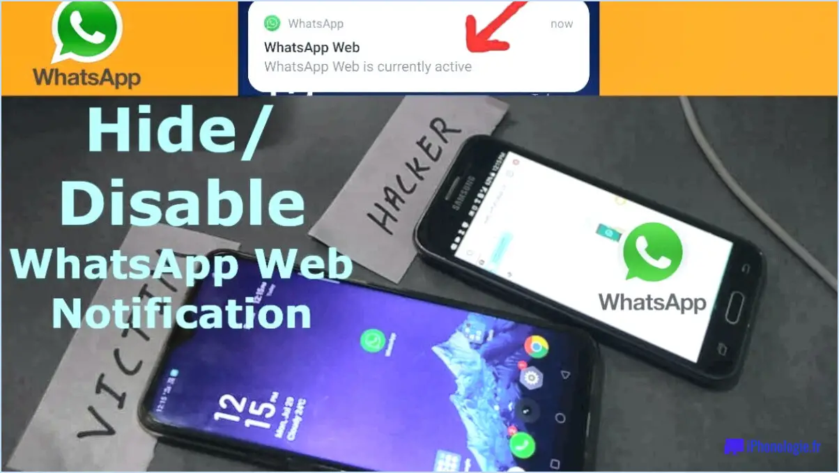 Comment désactiver whatsapp web?