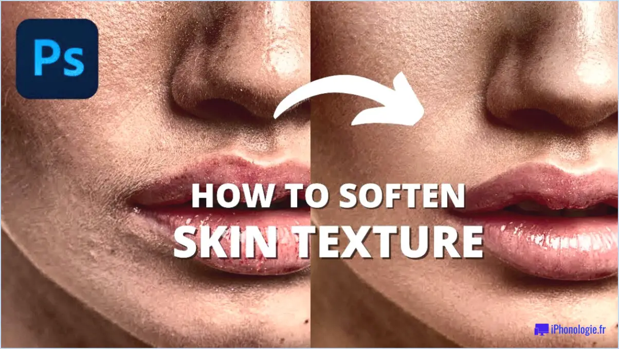 Comment enregistrer une peau texturée dans photoshop?