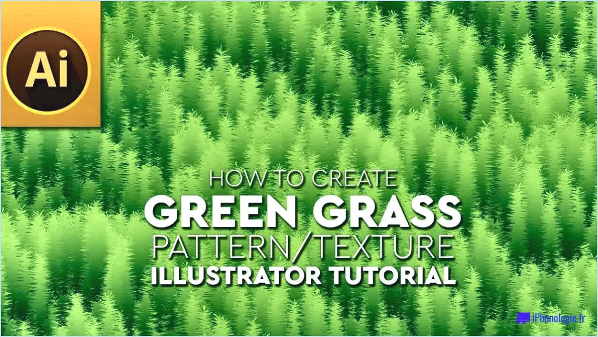 Comment faire de l'herbe dans illustrator?