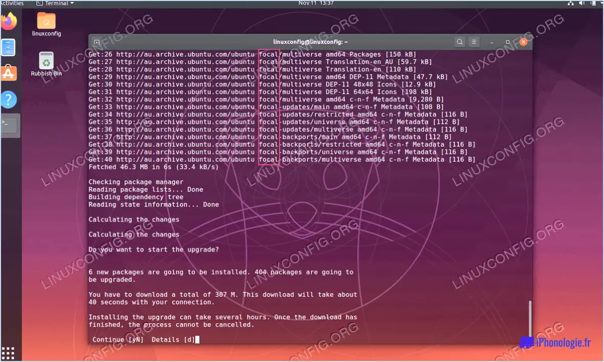Comment mettre à jour ubuntu 20 04 lts en utilisant la commande do release upgrade?