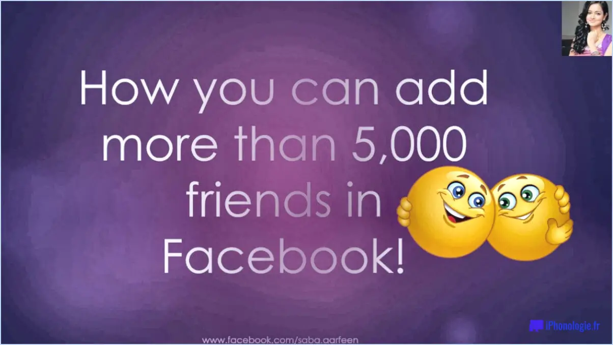 Comment obtenir plus de 5000 amis sur facebook?