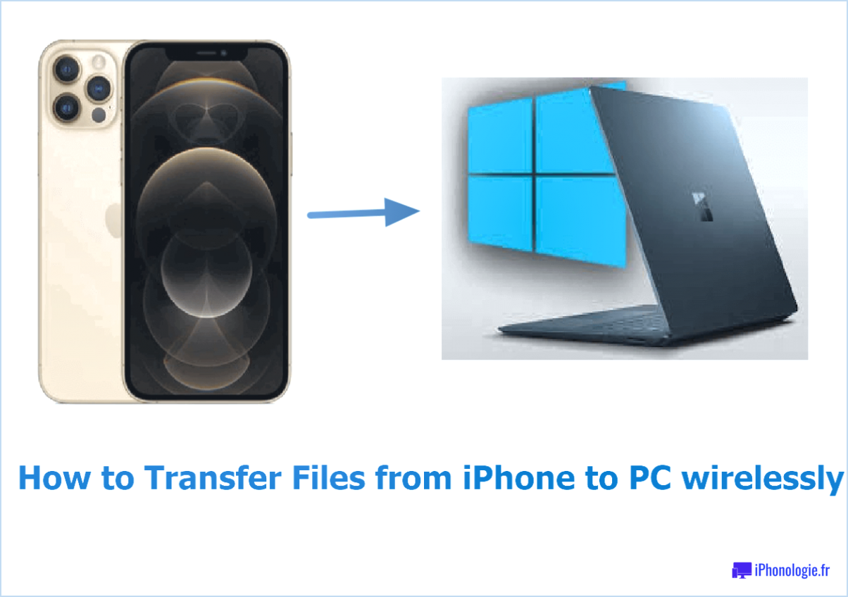 Comment transférer des fichiers d'un pc vers un iphone sans fil?