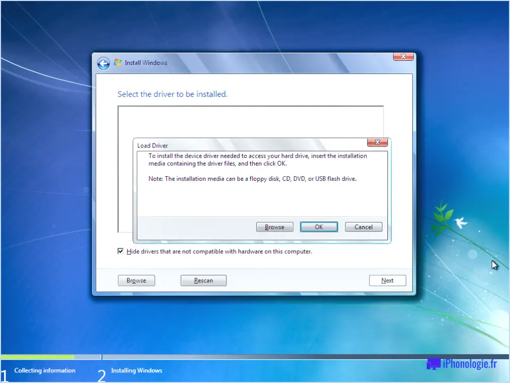 Quels sont les pilotes à installer après l'installation de Windows 7?