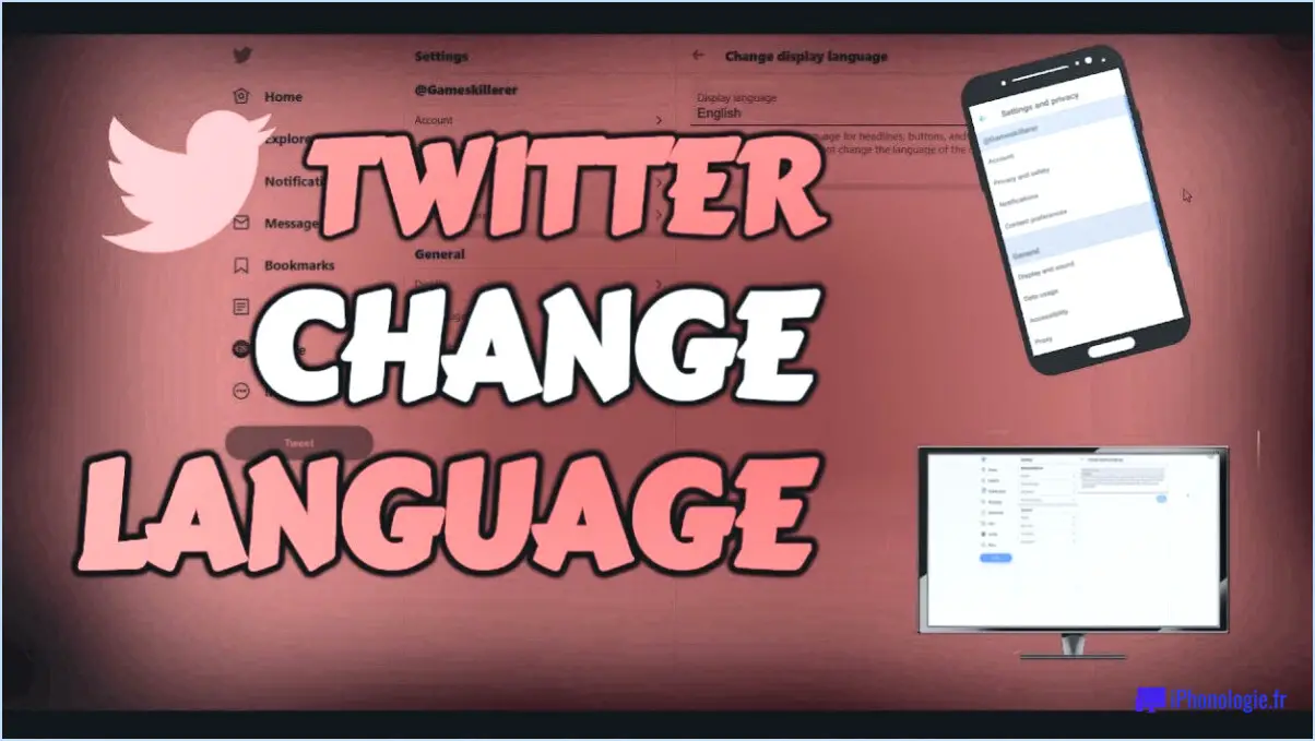 Twitter : Comment changer de langue?