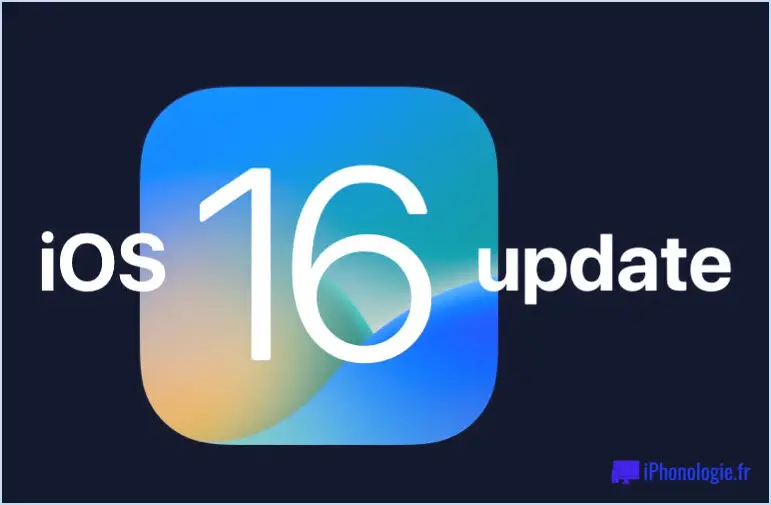Mise à jour iOS 16.7.4