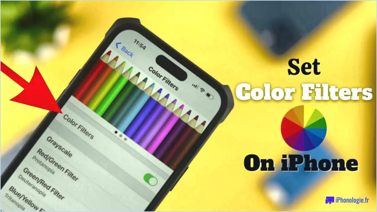 Comment changer la couleur de l'écran sur l'iphone?