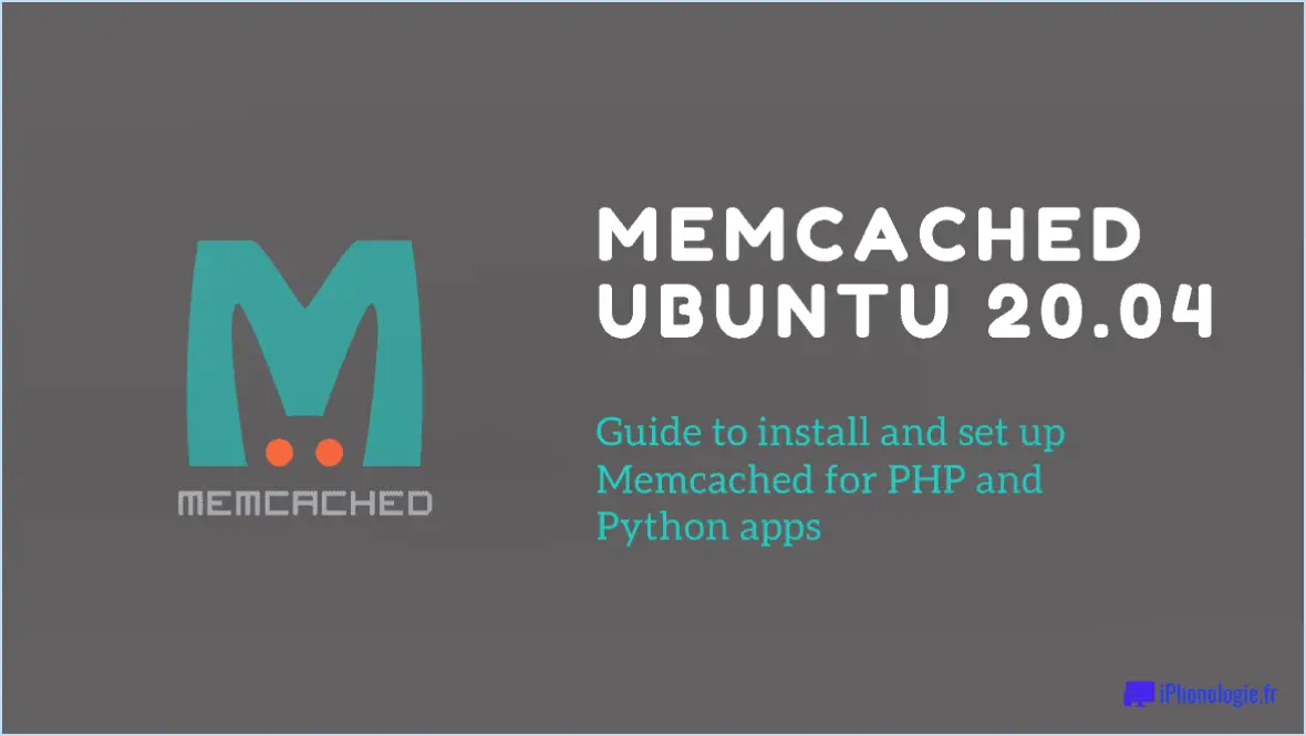 Comment installer memcached sur ubuntu 20 04 lts?
