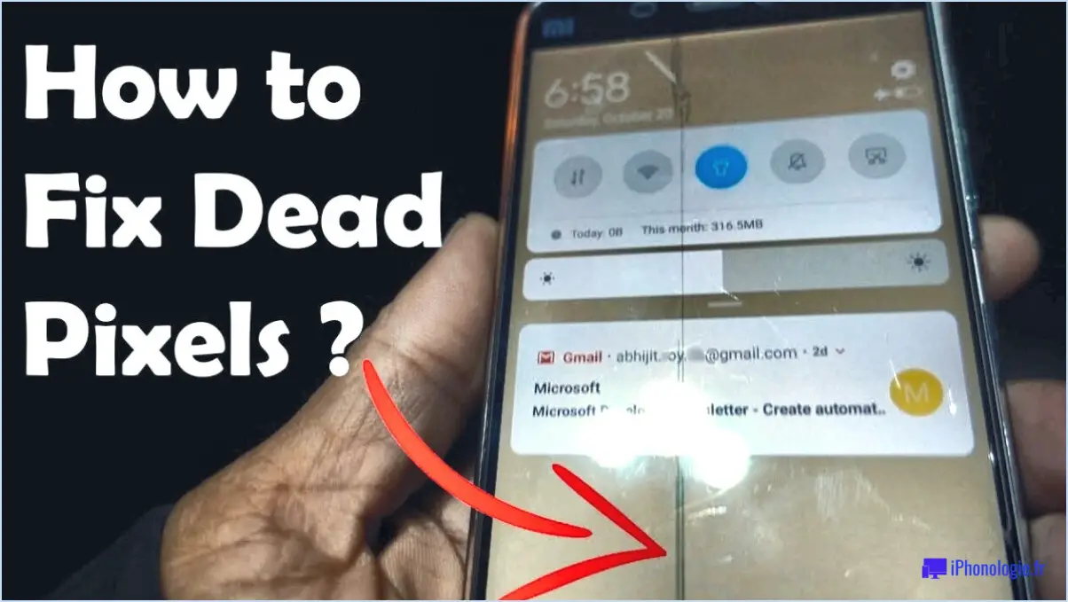 Comment réparer les pixels morts sur un téléphone Android?