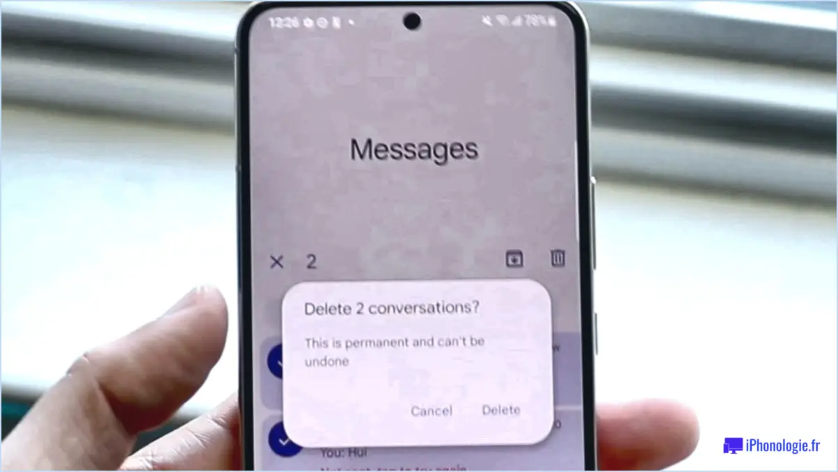 Comment supprimer les photos des messages texte sur android?￼