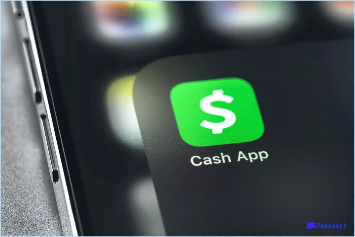 Pourquoi l'application cash app indique-t-elle 
