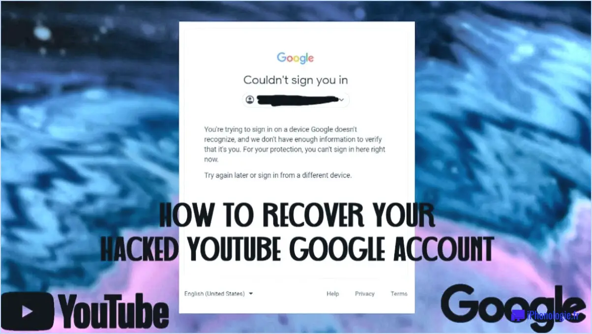 Que faire si votre compte YouTube a été piraté?
