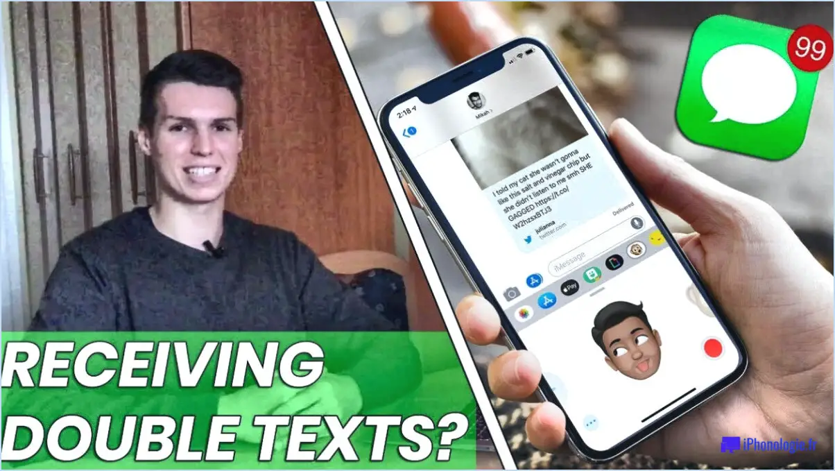 Réparer la réception de notifications de messages texte en double sur l'iPhone?