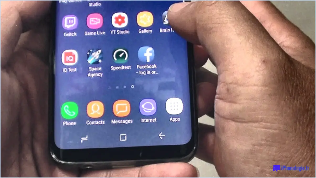 Samsung Galaxy S8+ : définir l'écran d'accueil par défaut?