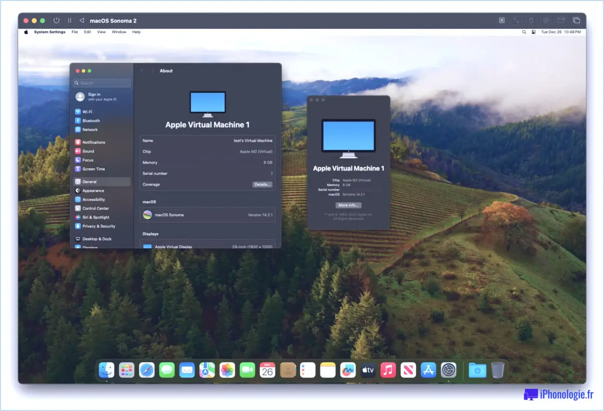 Comment installer et exécuter macOS Sonoma dans une machine virtuelle avec UTM