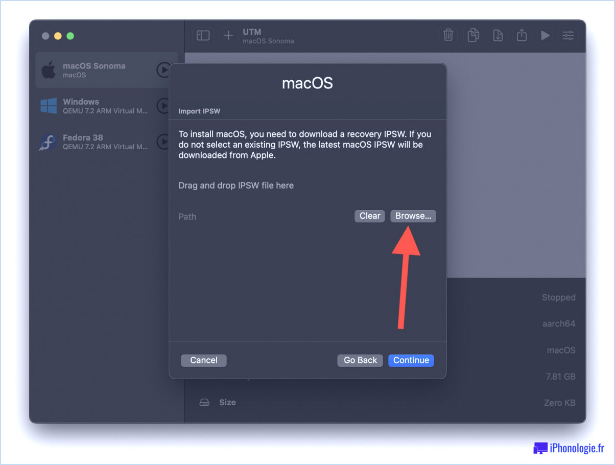 Comment installer macOS Sonoma dans une machine virtuelle avec UTM