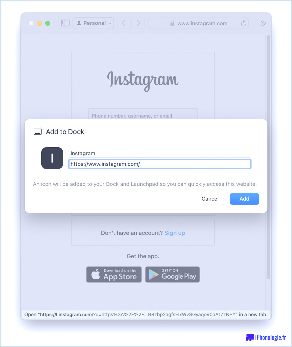 Comment installer Instagram sur Mac