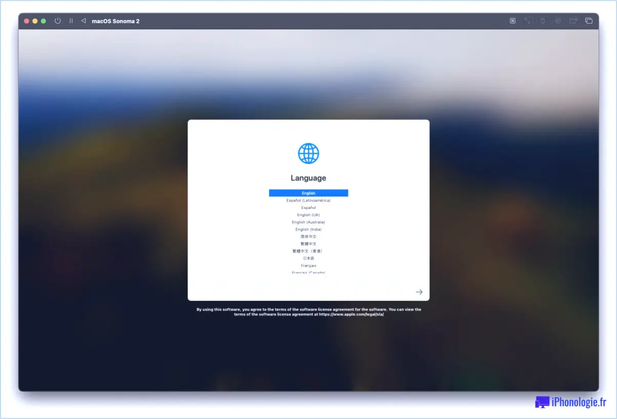 Comment installer macOS Sonoma dans une machine virtuelle avec UTM