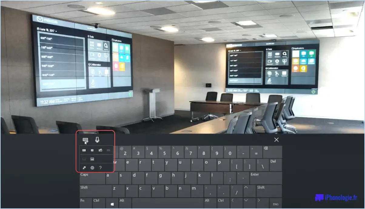 Ajouter la disposition standard du clavier complet au clavier tactile dans windows 10?