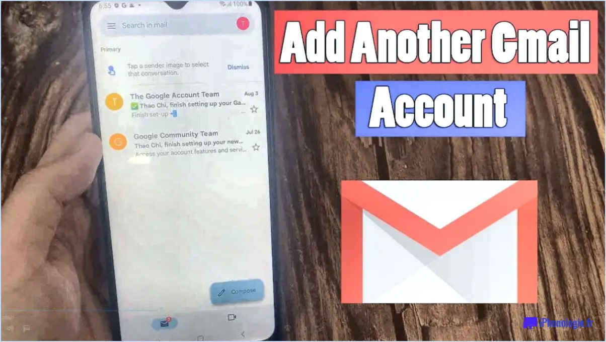 Android : Comment ajouter un compte Gmail?