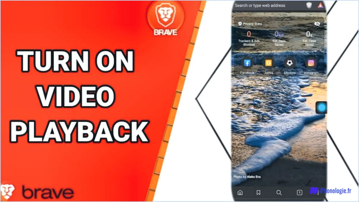 Brave pour Android : Activer la lecture de vidéos en arrière-plan?