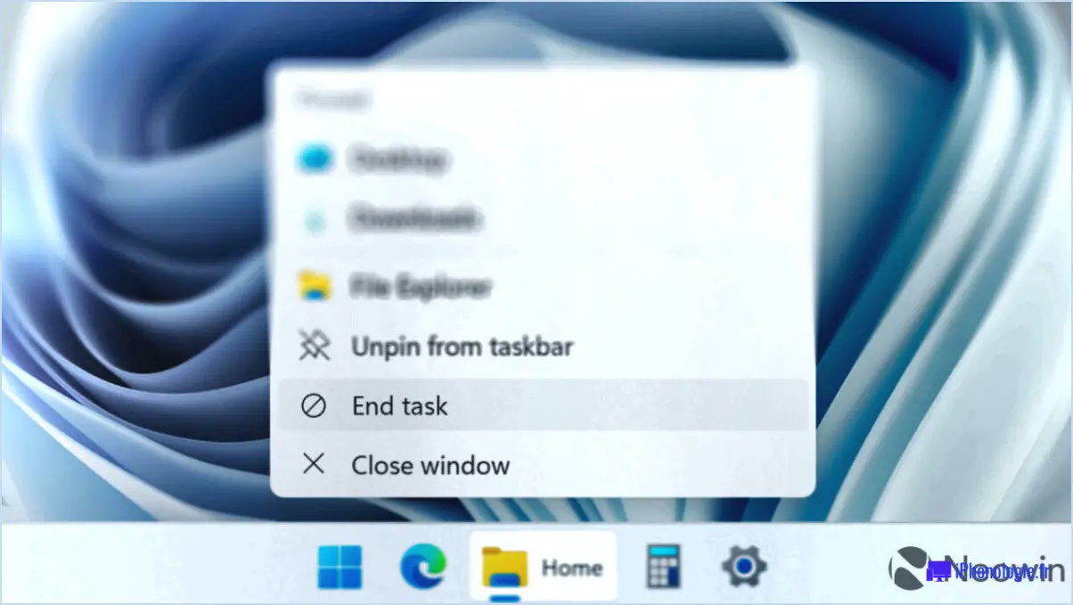 Comment activer ou désactiver l'épinglage dans la barre des tâches sous windows 11?