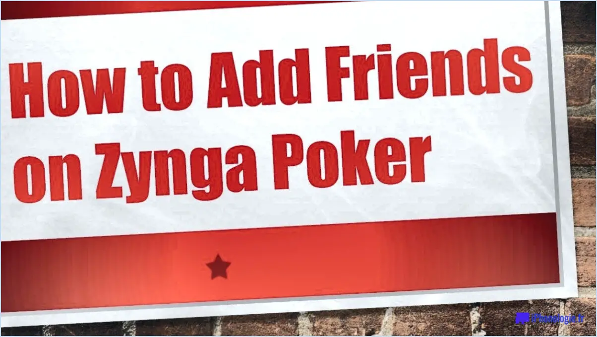 Comment ajouter des amis non facebook sur zynga poker?