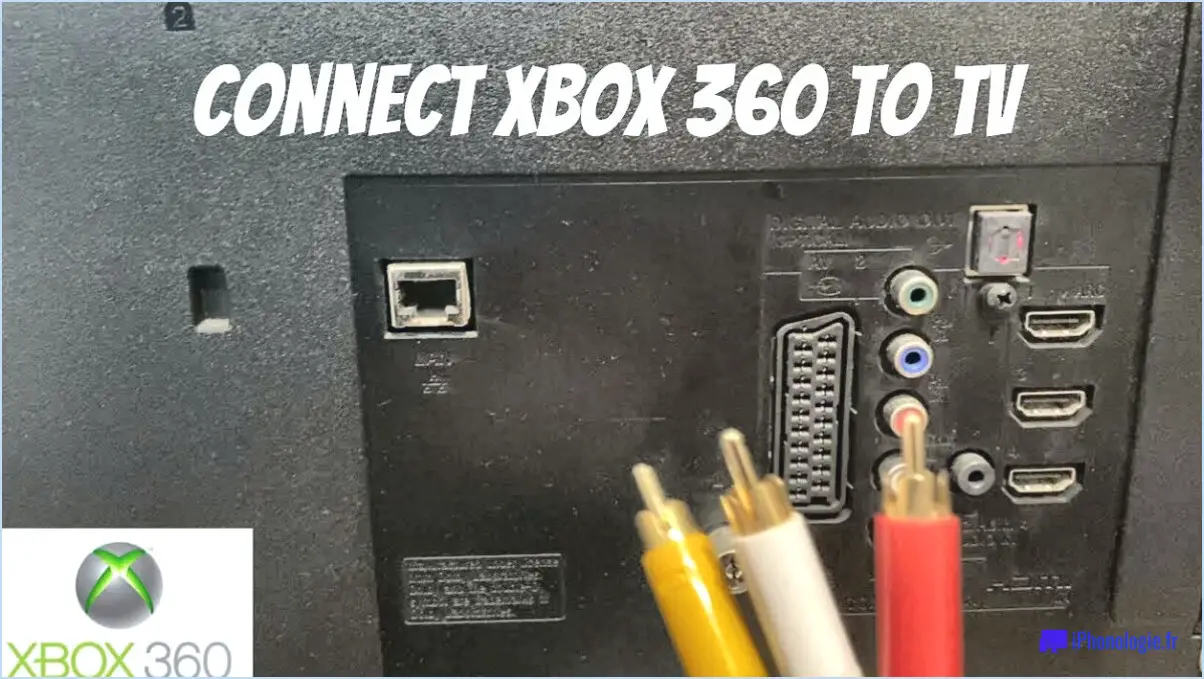 Comment brancher la xbox 360 sur une vieille tv?