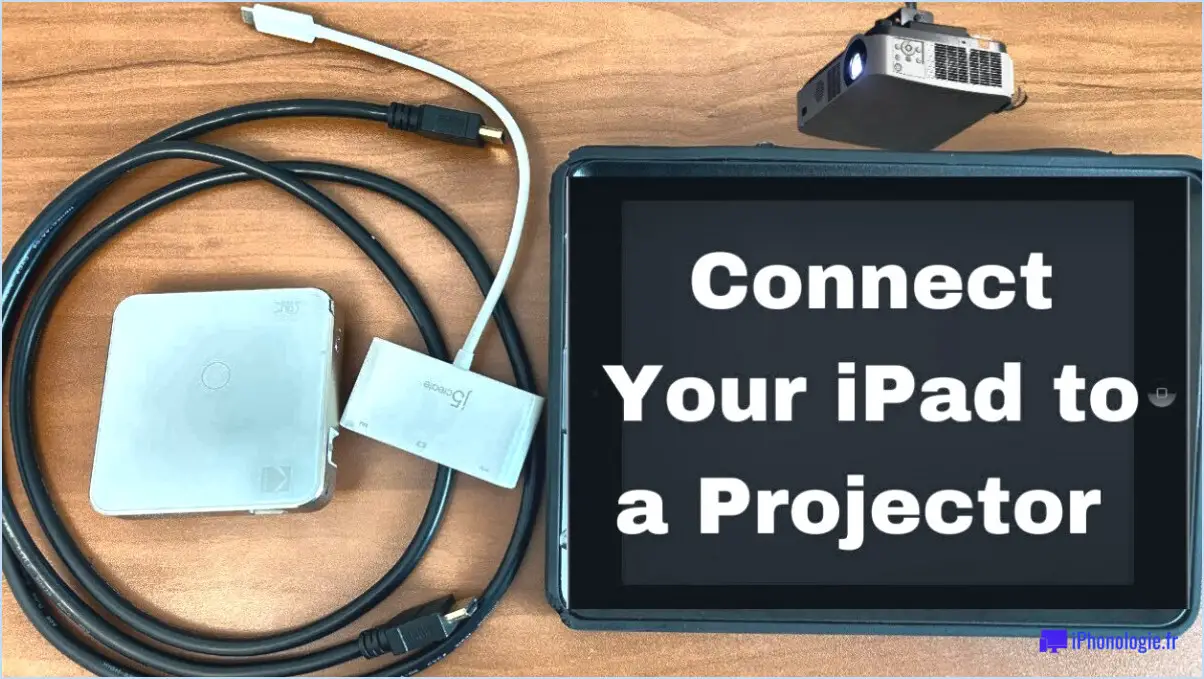 Comment connecter l'iPad à un projecteur?