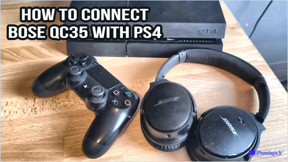 Comment connecter un casque Bose à une PS4?