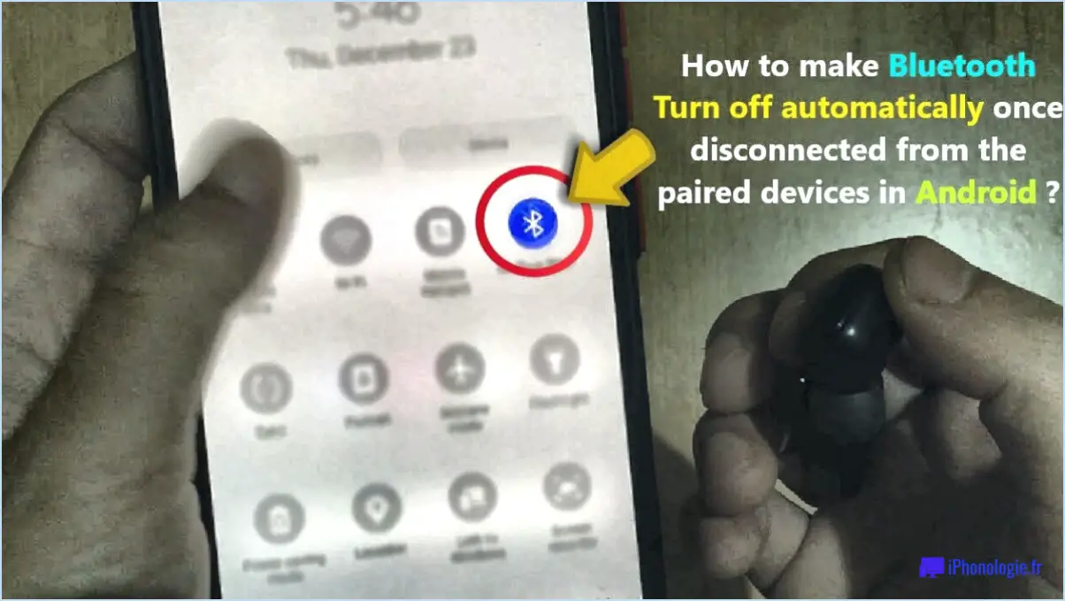 Comment empêcher le bluetooth de s'activer automatiquement sur android?