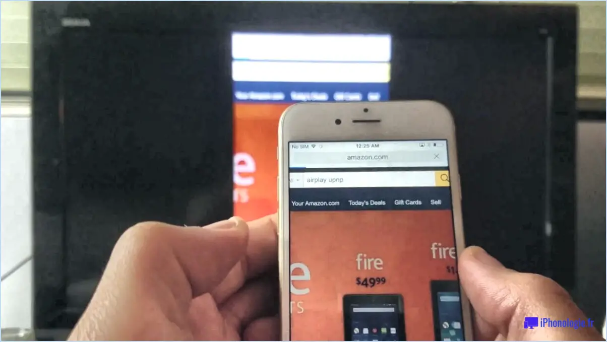 Comment faire pour que l'écran de l'iPhone soit reflété sur la tablette TV d'Amazon?