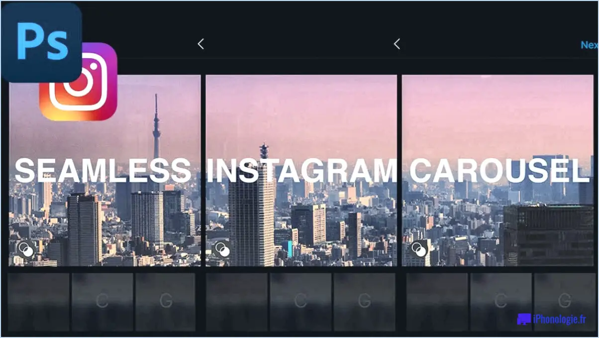 Comment faire un carrousel Instagram avec Photoshop?