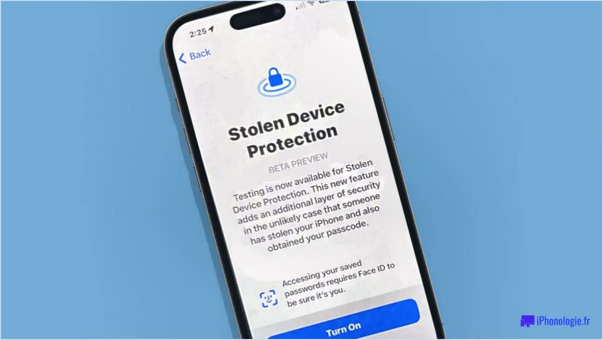 Comment la protection contre le vol dans iOS 17.3 assure la sécurité de votre iPhone