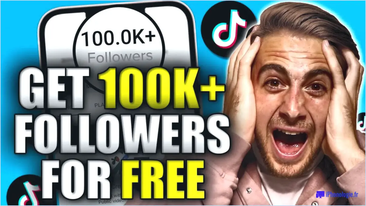 Comment obtenir 50 followers gratuits sur tiktok?