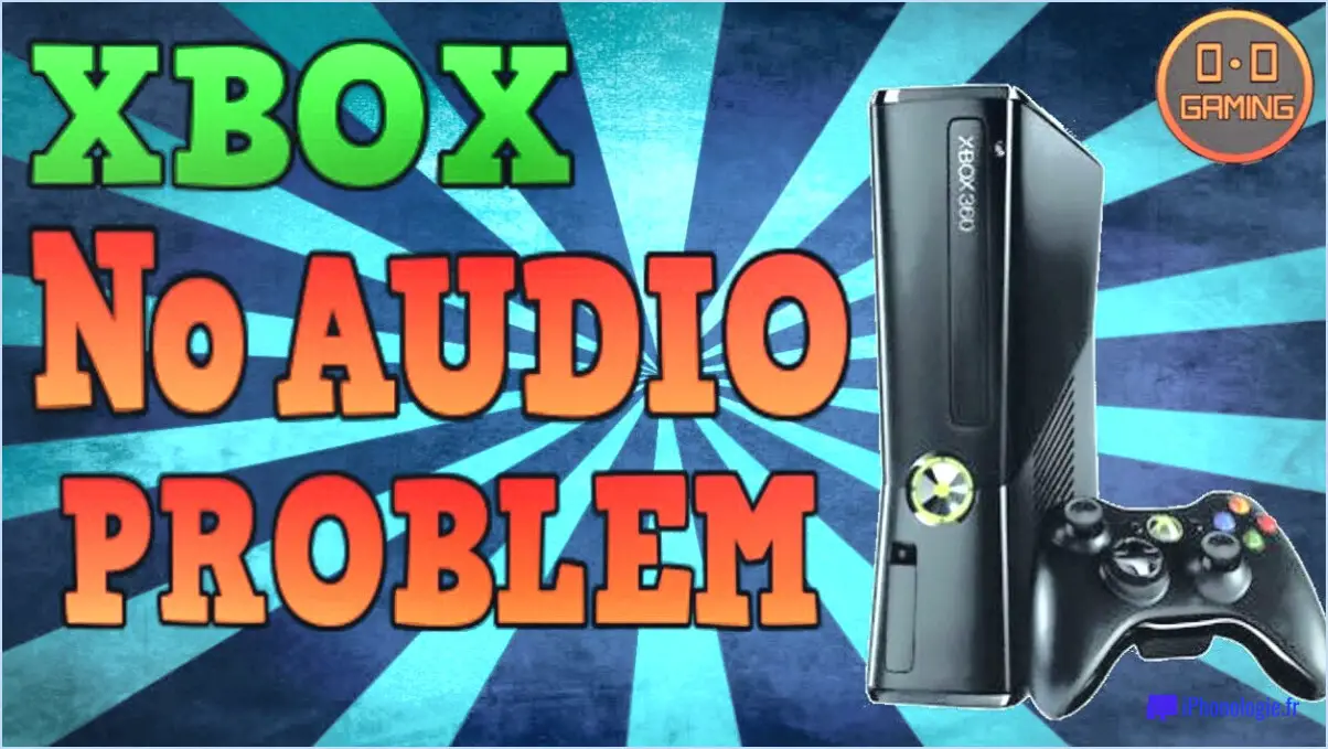 Comment récupérer le son de la xbox 360?